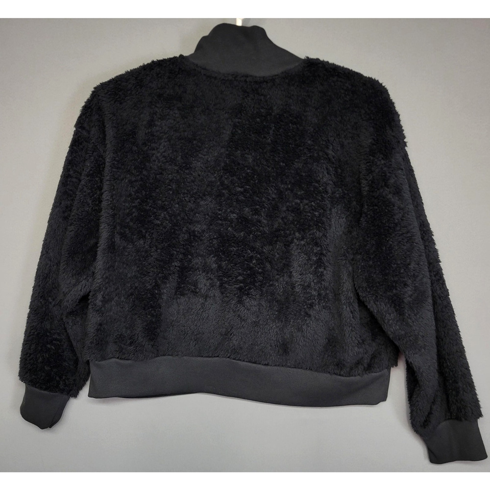 Sonoma Ivory Sherpa Cozy Soft Sweater Womens XXL Faux Fur Fleece Black New - Picture 11 of 12